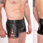 Leather lace shorts Leather werks $119.95